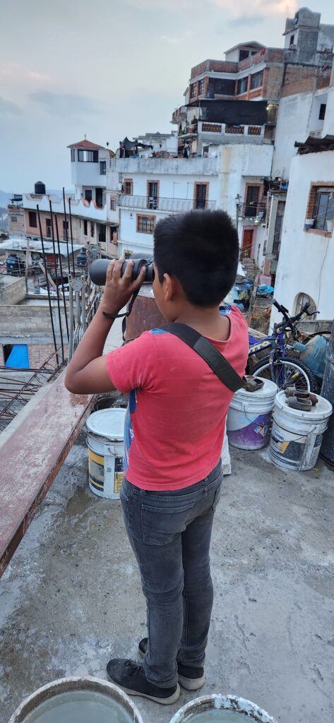 He looks out in Taxco