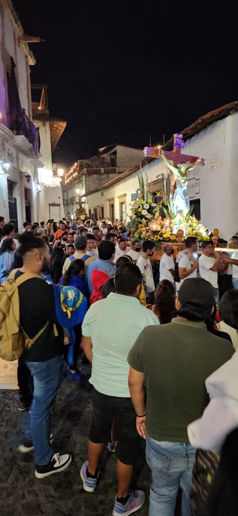 Procession at Semena Santa. Taxco, Guerrero, Mexico