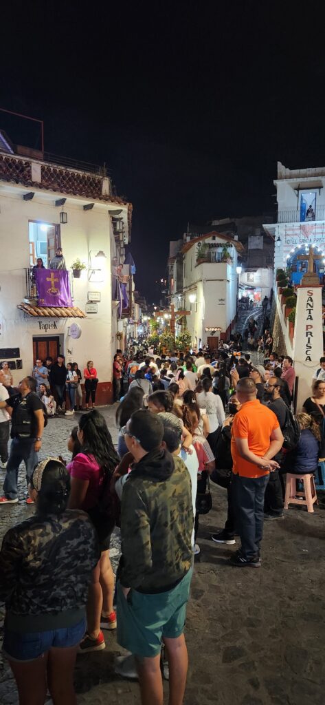 Procession at Semena Santa. Taxco, Guerrero